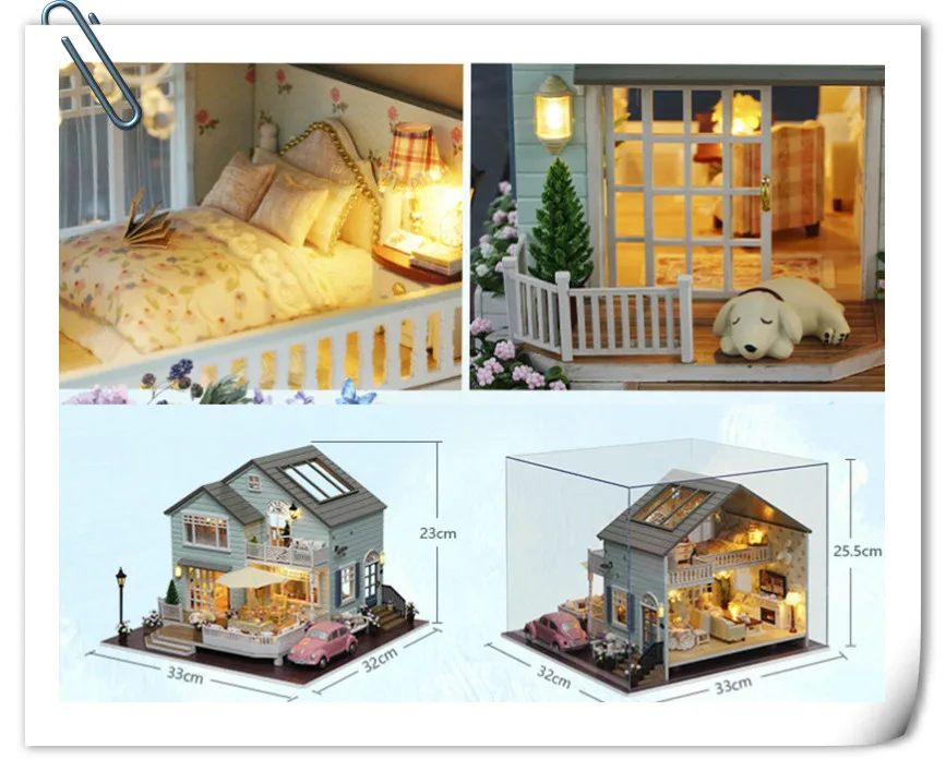 Пасторальные семьи Дом DIY Новые куклы дом Новая Зеландия королева город роскошные виллы Игрушки для девочек детские игрушки Brinquedos
