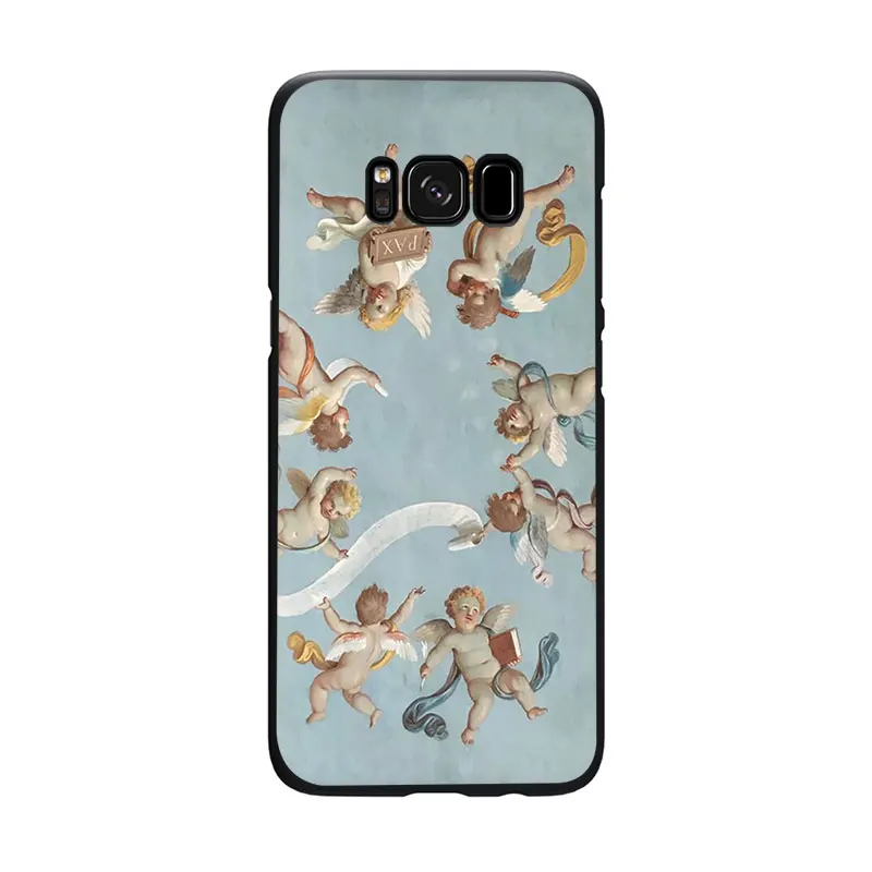 Renaissance angels Novelty Fundas Soft Phone Cover Case For Samsung Galaxy M10 20 30 S6 7 Edge S8 9 10 Plus Note 10 8 9 - Цвет: B12