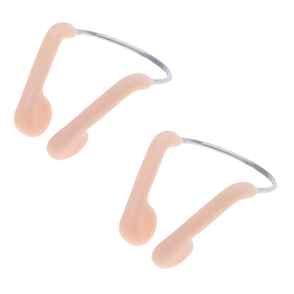 Прочный нескользящий мягкий силиконовый стальной зажим для носа плавания