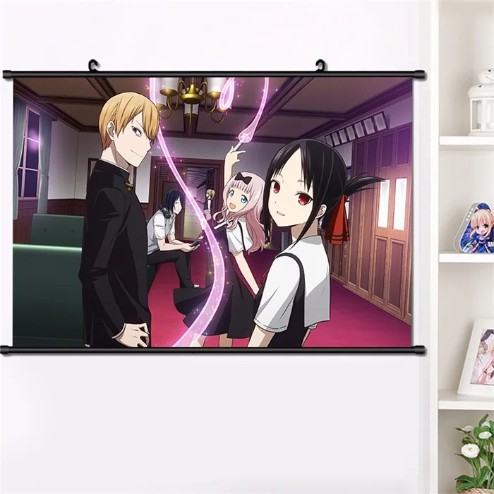 K Японское аниме Kaguya-sama: Love Is War Shinomiya Kaguya настенный Свиток Плакат манга настенные подвесные плакаты украшение дома 40*60 см - Цвет: K