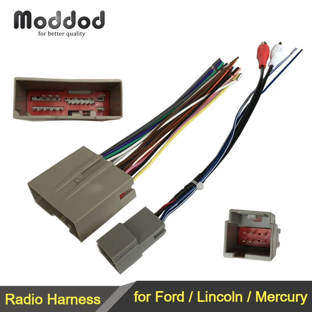 Wire Harness Cable for Ford Lincoln Mercury Wiring Harness+Antenna Aerial Adaptor Connector Stereo GPS Installation