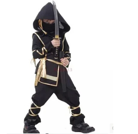 Превосходное качество костюмы ниндзя для мальчиков детская одежда высокого