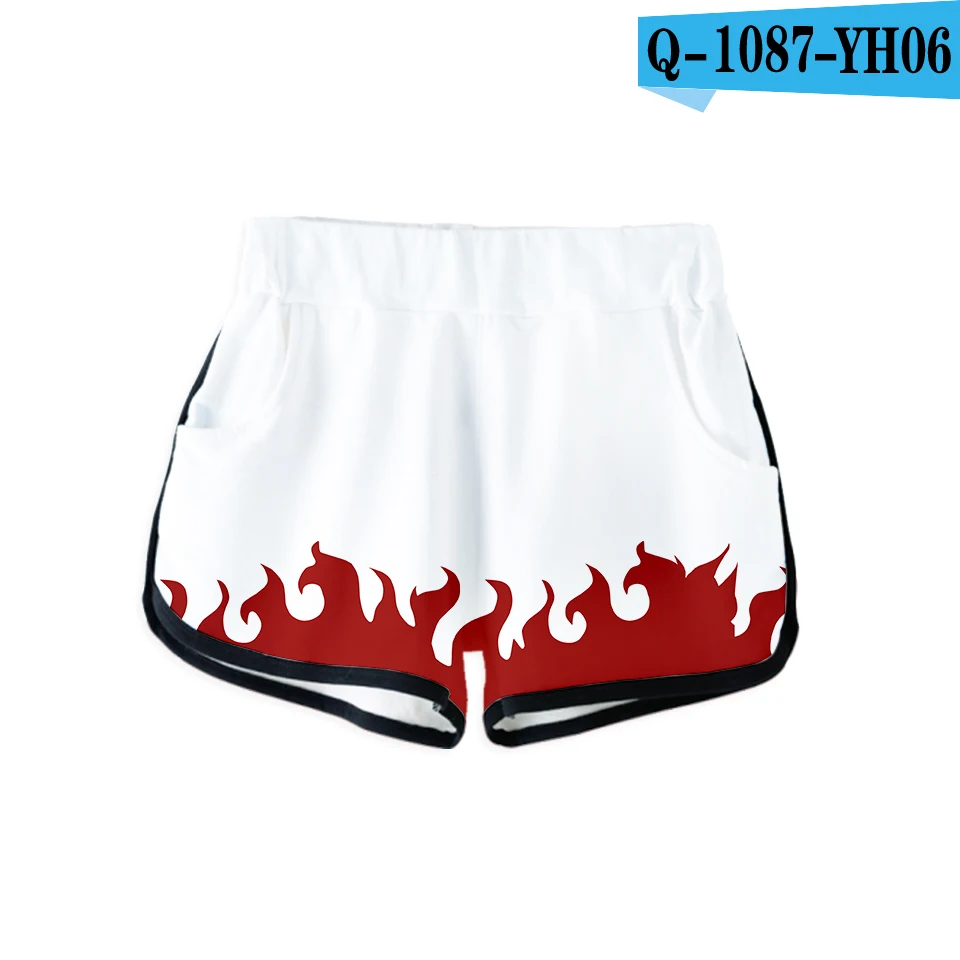 Frdun Tommee 3D HOKAGE, женские комплекты из двух предметов, футболка, шорты, модные топы+ шорты, летние сексуальные простые комплекты с принтом - Цвет: Q1087