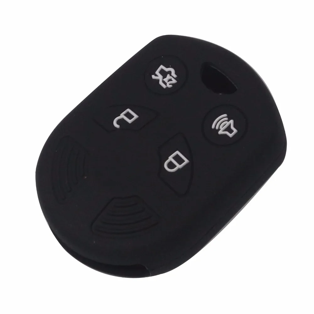 Jingyuqin 4 кнопки силиконовый чехол для ключей Mercury Mariner Lilan Lincoln Navigator MKX MKZ Ford Edge Fusion