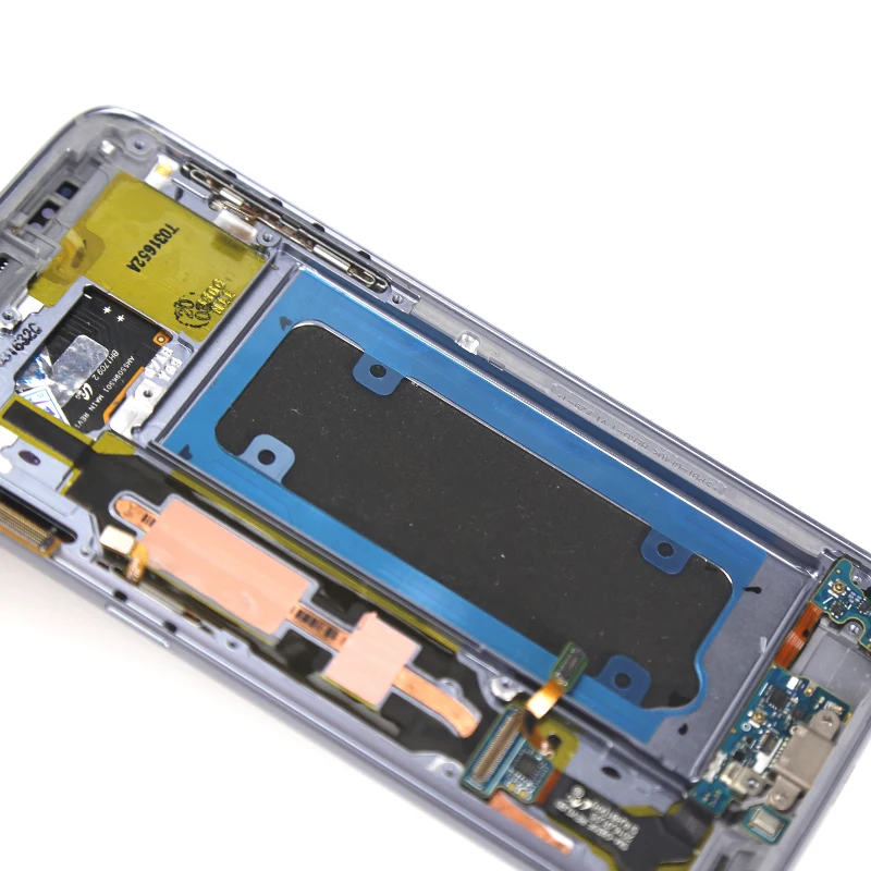 Супер AMOLED для Samsung S7 ЖК дисплей с рамкой сенсорным экраном в сборе G930F экран|Экраны