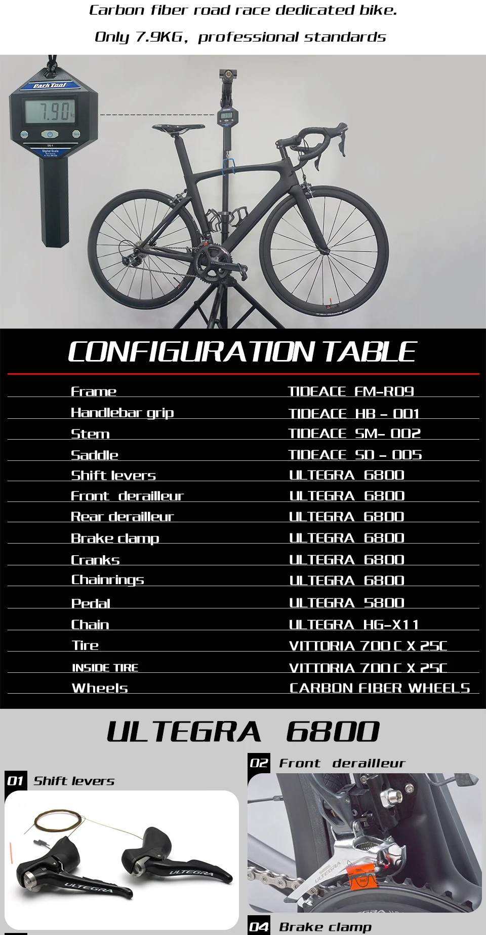 Ultegra 6800 набор групп 700C углеродное волокно полный велосипед Аэро Велоспорт BICICLETTA полный гоночный дорожный велосипед 7,9 кг
