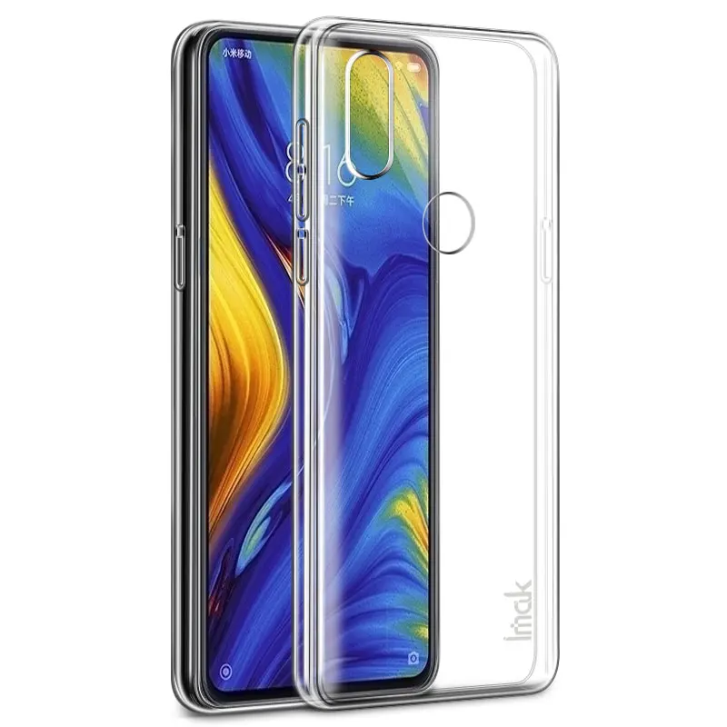 Чехол для Xiaomi Mi Mix 3 прозрачный износостойкий жесткий чехол из поликарбоната с
