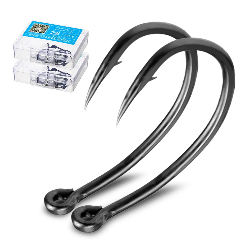 

DONQL 10/20pcs Curve Fishing Hooks Set Barbed Fishhook Coated Fly Fishing Carp Hook For Fish Sea Accessories