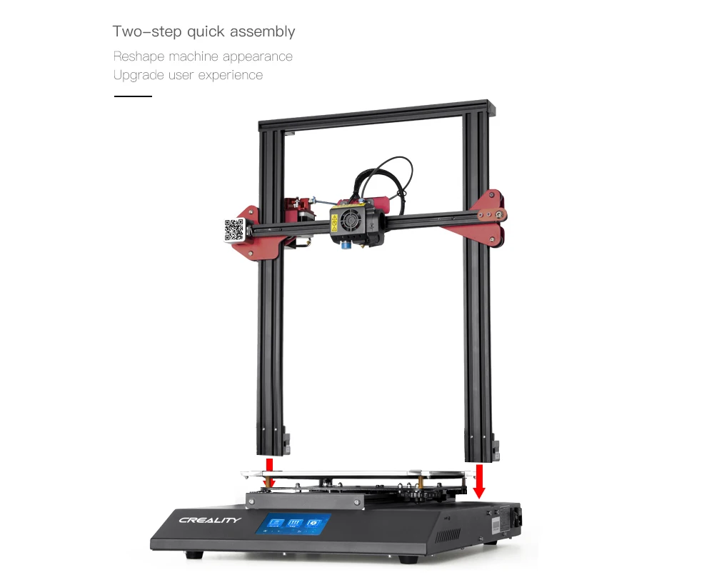 CREALITY 3D CR-10S Pro датчик автоматического выравнивания принтер 4,3 дюймов сенсорный ЖК-дисплей Печать накаливания обнаружения Funtion MeanWell power