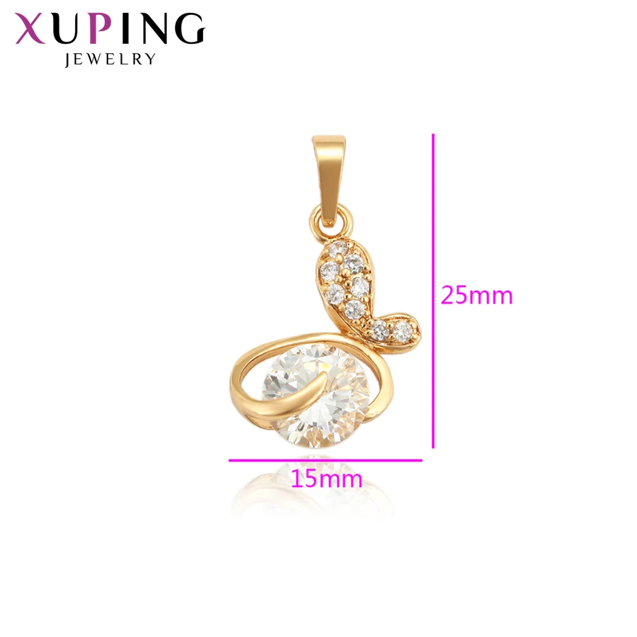 Xuping, изысканное милое ожерелье, подвеска, элегантное, для женщин, девушек, себе,, ювелирные изделия, рождественские подарки S112, 2-33836