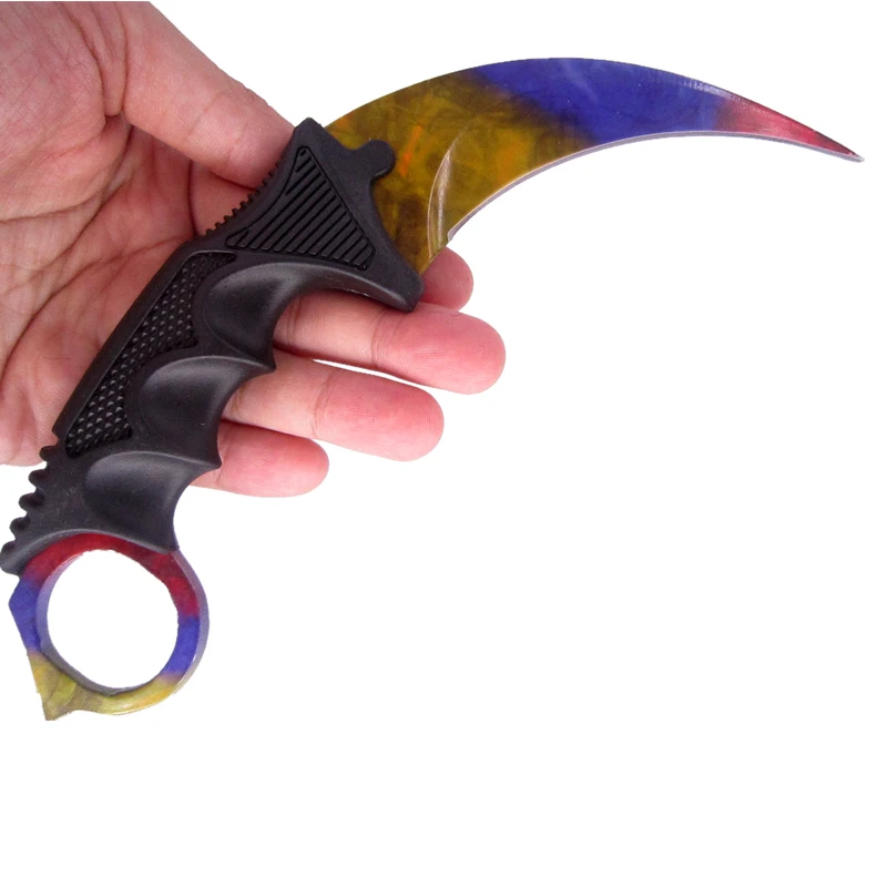 Marble CS hawkbill тактический нож для самообороны GO counter strike атакующий Коготь karambit шейный нож настоящий боевой бой лагерь Поход на открытом воздухе - Цвет: Marble