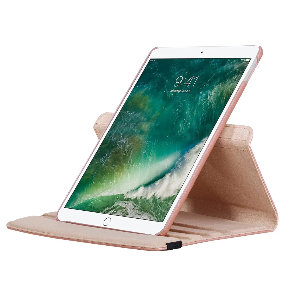 Чехол для ipad pro 10 5 WEFOR из искусственной кожи флип Смарт Стенд 360 Вращающийся нового