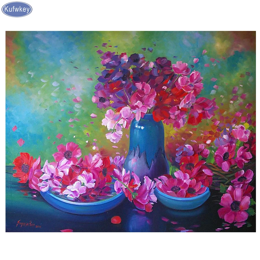 

Набор для алмазной вышивки Стразы «Красный цветок», картина из страз «сделай сам», вышивка крестиком, мозаика, Декор