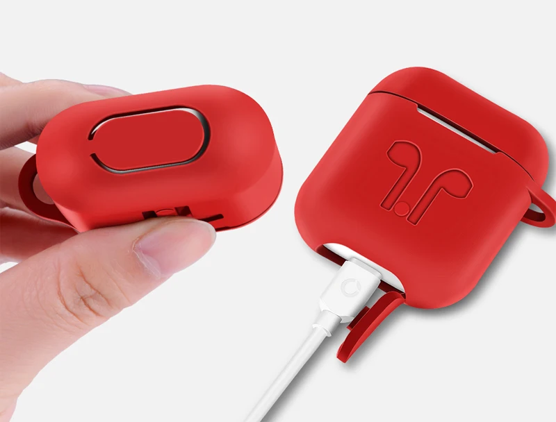 HLTON Мягкий силиконовый чехол для наушников для Apple Airpods противоударный чехол Аксессуары для наушников ультра тонкий защитный чехол