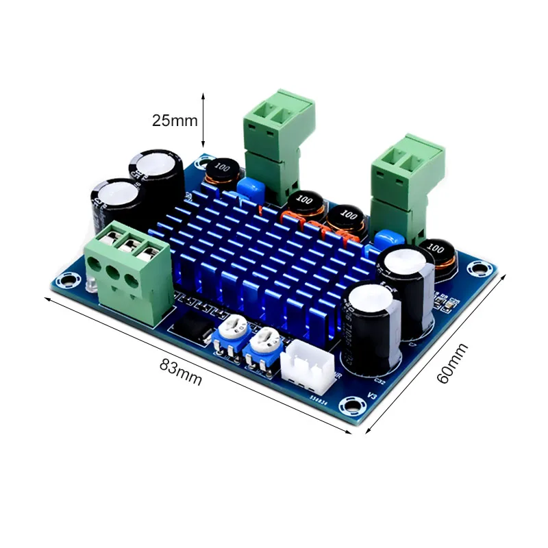 2X120 W TPA3116D2 модуль усилителя шасси специальный штекер-in 8 V-24 V-28 V стерео высокой