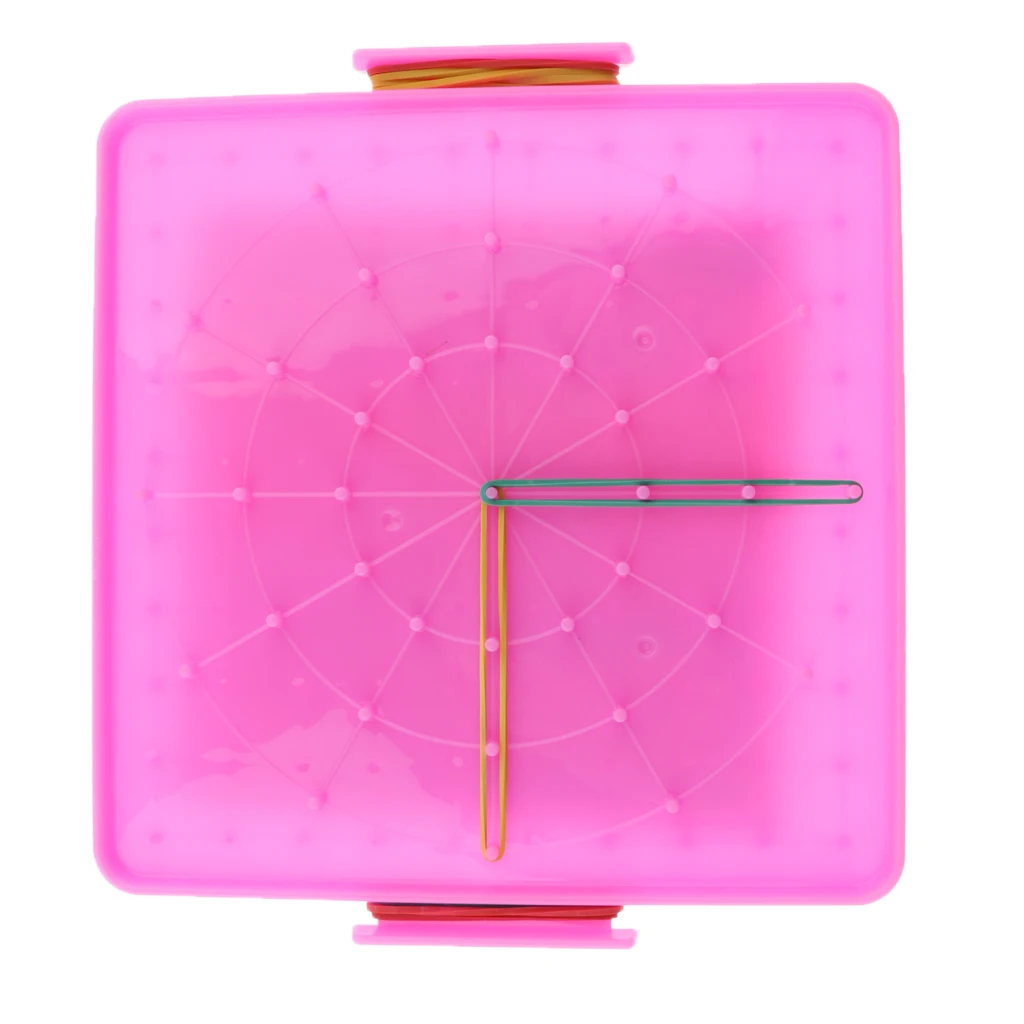 Geoboard с резиновыми лентами Геометрическая доска математические обучающие и