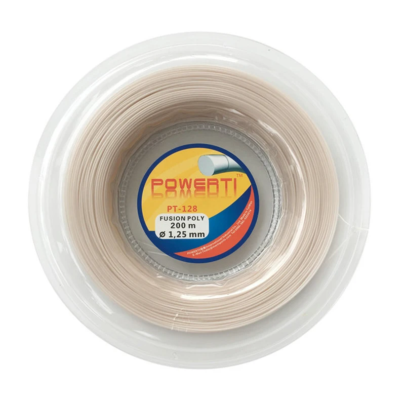 Круглая Теннисная ракетка Powerti Fusion 200 м полиэстер 1 25 мм|tennis reel|polyester tennis stringsstring