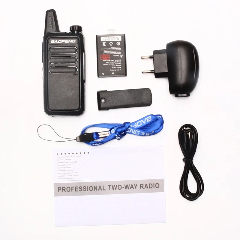 6 шт Baofeng R5 мини Wiress иди и болтай Walkie Talkie “иди BF портативная приёмопередаточная