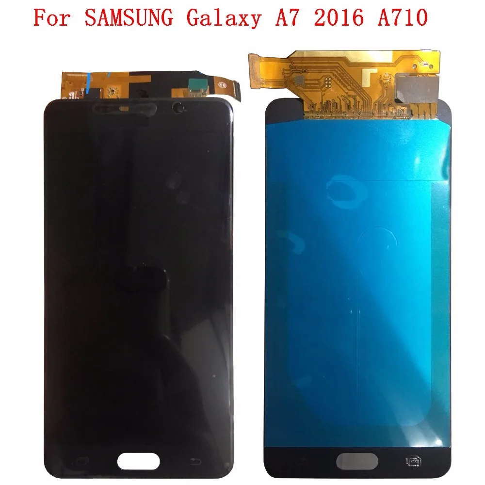 Для Samsung Galaxy A7 2016 ЖК-дисплей Дисплей A7100 A710F A710 Сенсорный экран цифровой