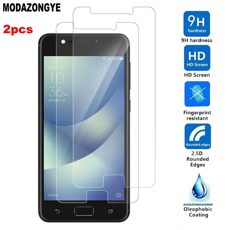 2 шт. закаленное стекло Asus Zenfone 4 Max ZC520KL защита для экрана ZC ZC520 520 520KL KL X00HD