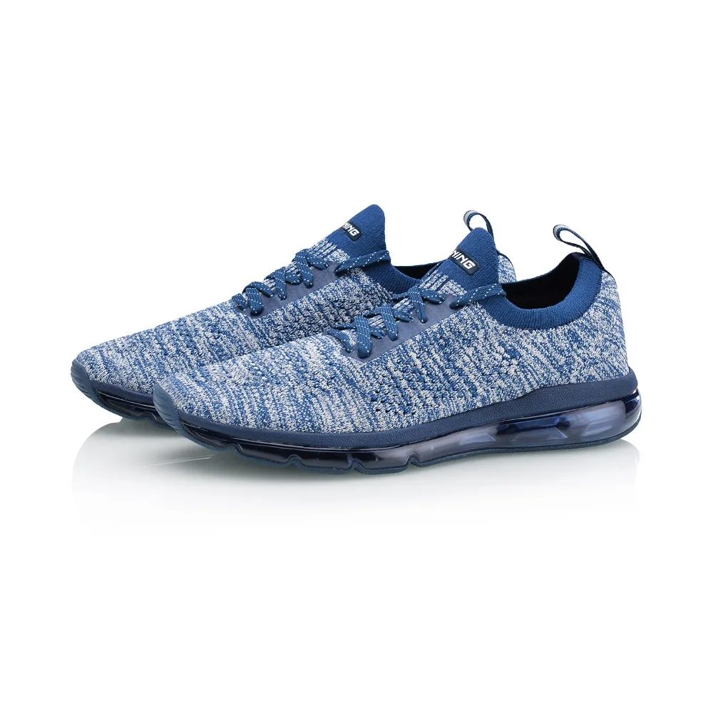 Мужские Прогулочные кроссовки Li-Ning дышащие вязаные удобная спортивная обувь
