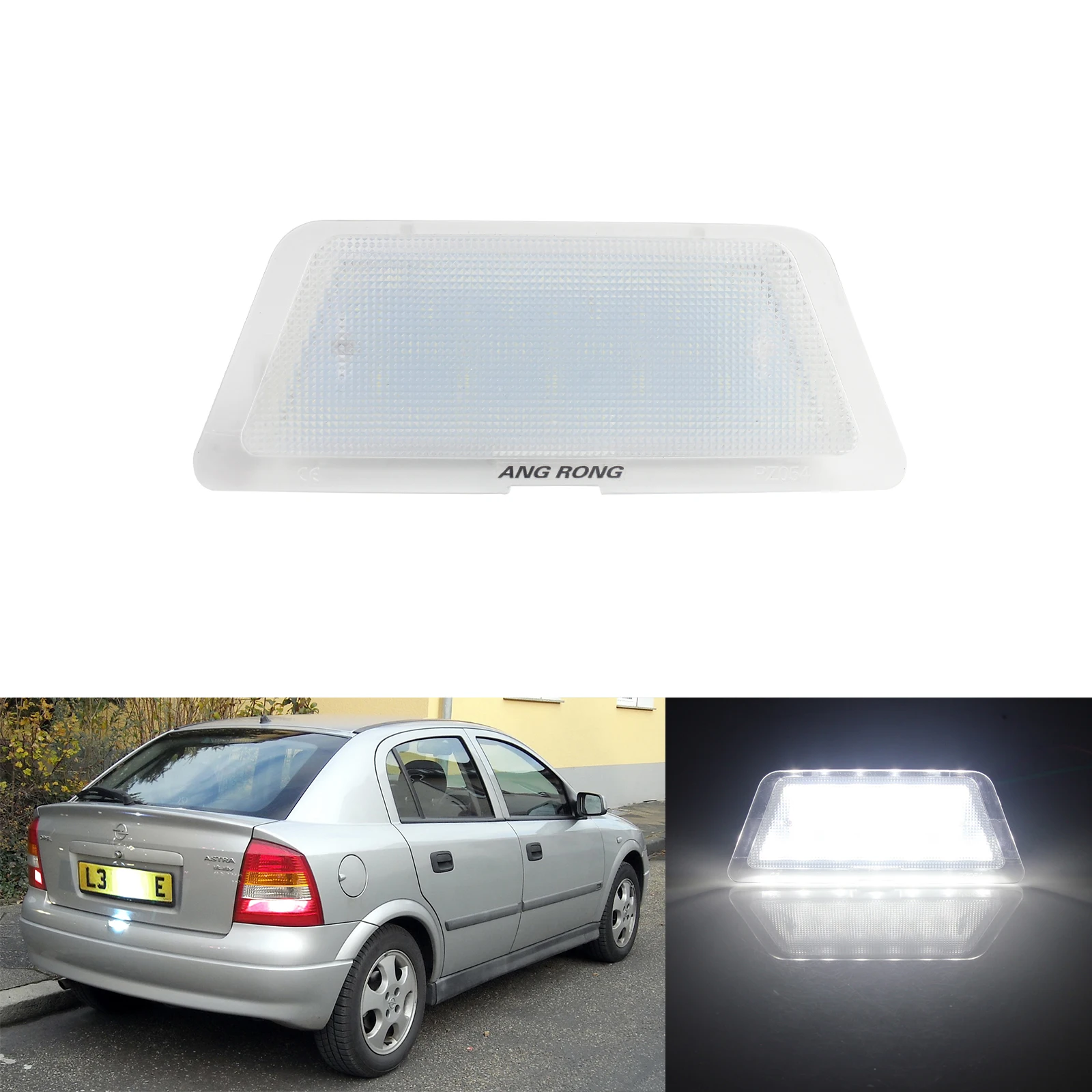 ANGRONG SMD 18 светодиодный номерной знак свет ксенон белый без ошибок для Opel Astra G