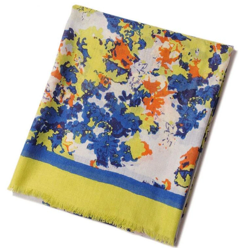 Шарф женский из шёлка и кашемира с принтом|cashmere scarf|scarf softscarf women |