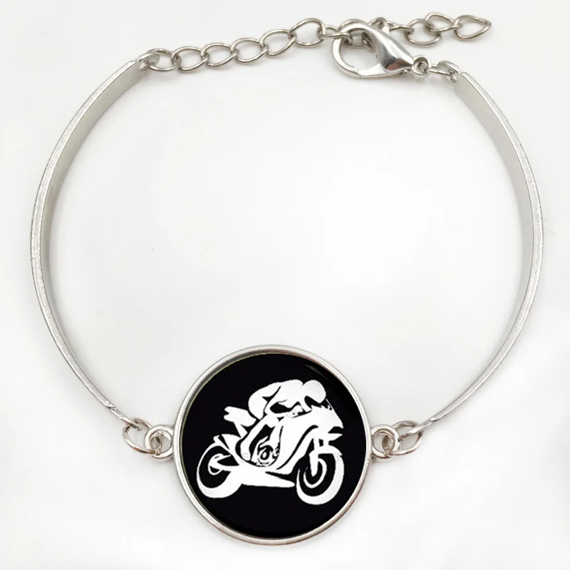 Браслет Винтажный Мужской брендовый браслет с гоночным мотором силуэтами GT