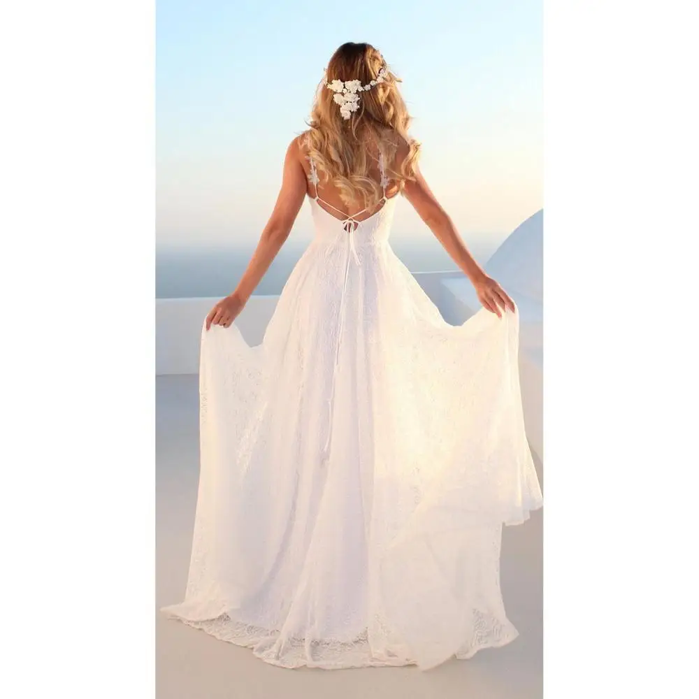 New Fashion Wedding Dresses 2019 Vestido Noiva Simple White Ivory V-Neck Tulle Bridal Gown Dress Plus Size | Свадьбы и торжества