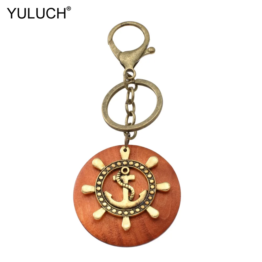 YULUCH винтажный пиратский брелок якорный подарок для женщин унисекс подвесная
