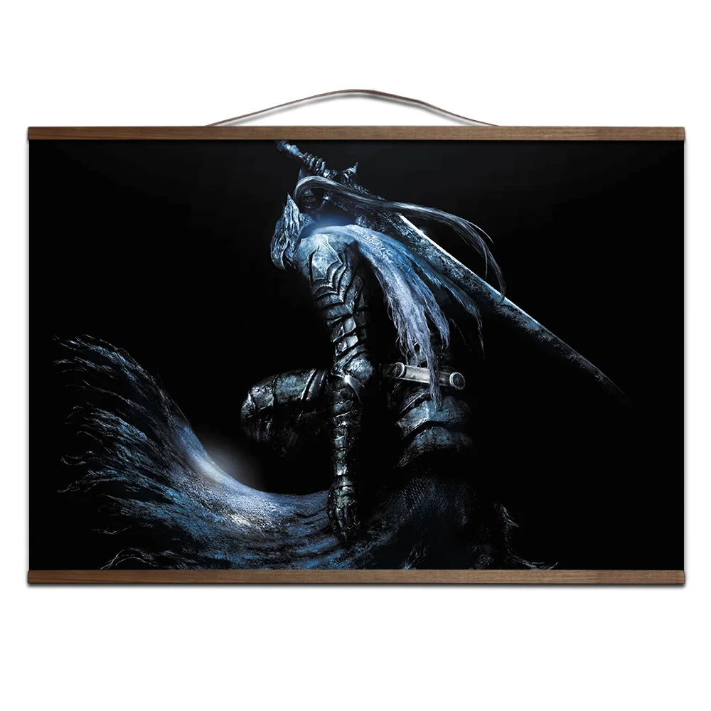 9 Dark Souls 2 3 плакат для HD холст декоративные постеры живопись с твердой древесины Висячие свиток - Цвет: 9