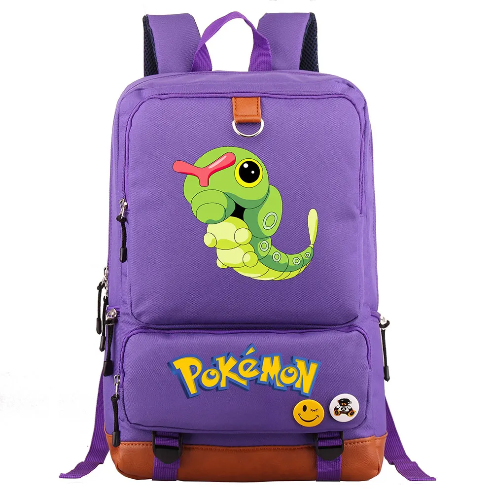Аниме Сквиртл Пикачу Charmander Gengar мальчик девочка школьная сумка для женщин рюкзак для подростков школьные сумки холст для мужчин студенческий рюкзак