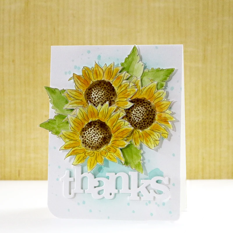 

Bloom Flowers Transparent Clear Silicone Stamp/Seal for DIY ScrapbookingPhoto Album Decorative Card Making Clear Stamps 6x8inch