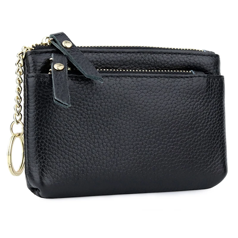 COMFORSKIN Premium 100% Cowhide Leather Zipper Coin Purses Hot Fashion Brand Design Women Wallets Factory Price Direct Selling