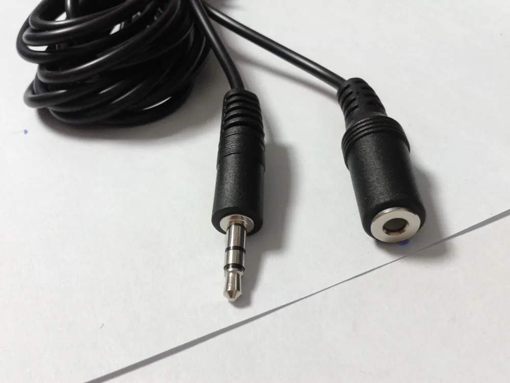 

3.5mm Male to Female Audio Stereo FOR MP3 Headphone Extension Cloth Cable 5M