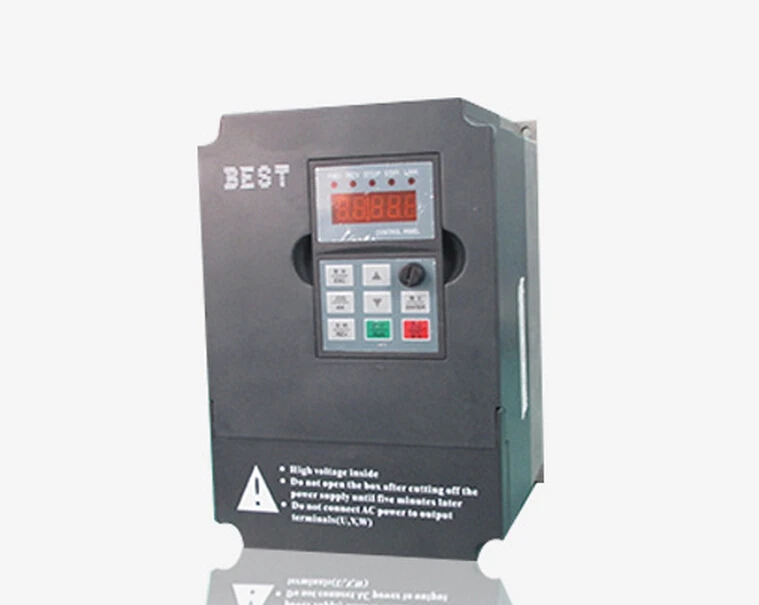 VFD инвертор 3kw 4HP 3 фазный 380V 0 1000Hz 8.0A для привода кВт Шпиндельный двигатель