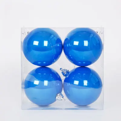 12cm Pearl 4Pcs 3-15 см матовый синий светильник, Рождественский шар, свадьба, день рождения, вечеринка, тренд, дерево, украшение, подвеска, пузырчатая Сфера - Цвет: 12cm Pearl 4Pcs