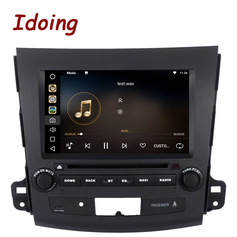 Idoing 2Din 8 &quot4 г + 32 для Mitsubishi Outlander Android 8.0 руль Восьмиядерный автомобиля GPS dvd-плеер