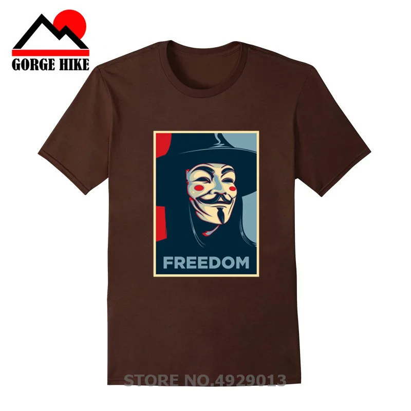 V для Vendetta черная футболка анонимированная маска Guy Fawkes вдохновленная свобода