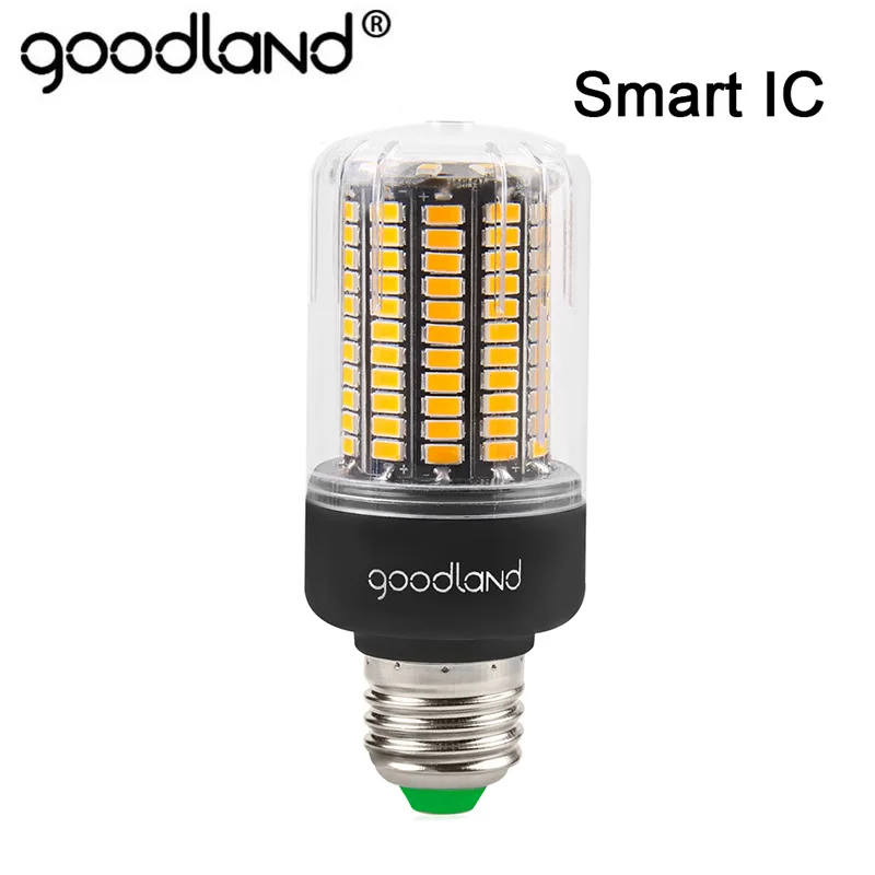 Smart IC E27 Светодиодный светильник E14 220 В 110 В светодиодный светильник 12 Вт 132 светодиодный s кукурузная лампа SMD 5736 без мерцания люстра светильник Замена галогенные лампы