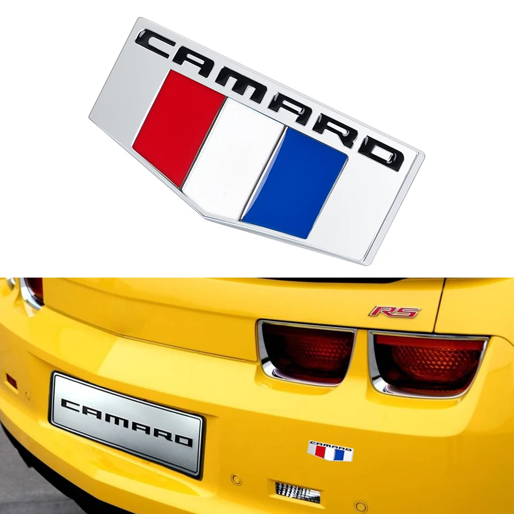 Металлический 3D стерео CAMARO значок эмблема Флаг Стикер для Шевроле Camaro надпись