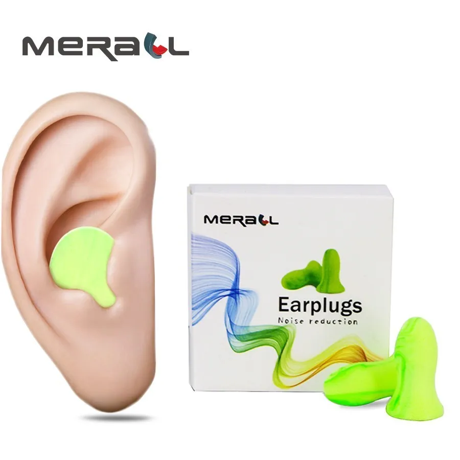 

4pcs/box Soft Foam Ear Plug Slpeeping Aid Noise Reduction Travel Rest Noise Prevention Earplugs Soundproof Size(Small & Large)