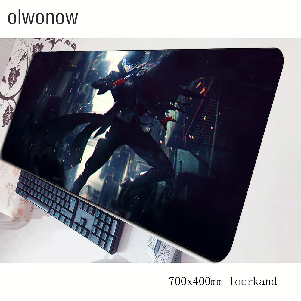 Persona 5 Коврик для мыши толстый компьютерный коврик 70x40 см игровой коврик для мыши большой locrkand padmouse клавиатура игры ПК геймер стол