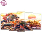 Набор для алмазной вышивки дракон, 5 шт.