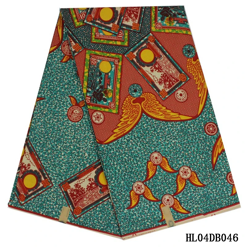 6yards per piece African real wax fabrics 100% cotton fabric ankara print african hollandais Free Shipping | Дом и сад