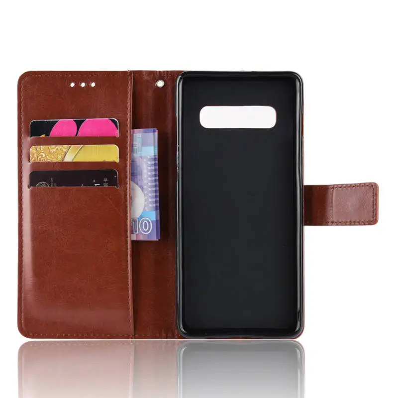 Чехол-книжка для Samsung Galaxy S10 Plus SM-G975F/DS SM-G975U SM-G975W искусственная кожа | Мобильные