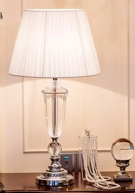 Абажур для стола Европа маленькая Хрустальная прикроватная лампа абажур
