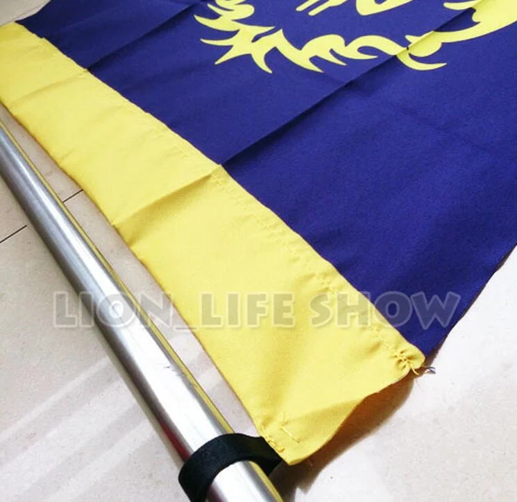Dacron Blue Home Decor Cosplay Accessory for World of Warcraft: WOW Alliance & Horde Banner Flag image 5