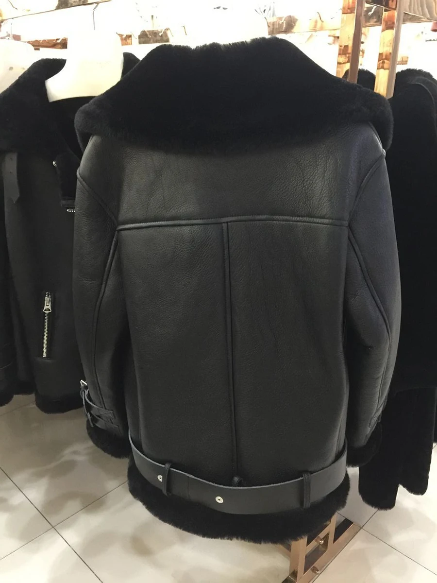 Jancoco Max новая мотоциклетная кожаная куртка в стиле панк байкерские куртки для женщин и мужчин пальто из натуральной кожи с натуральным мехом S1640