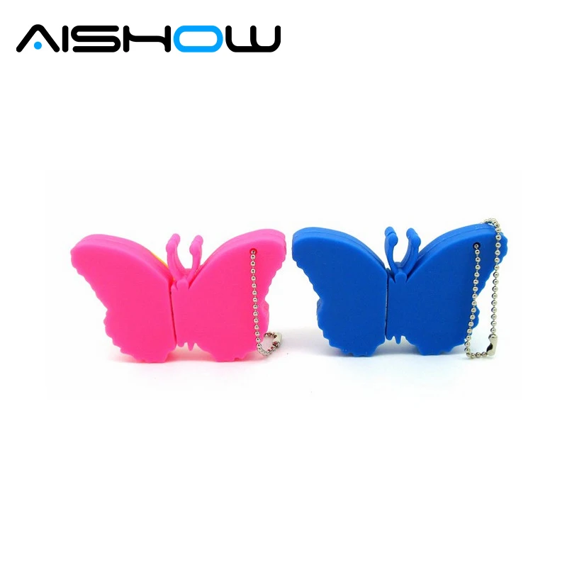 Новые творческие и героем мультфильма бабочка USB флэш накопитель оптовая продажа